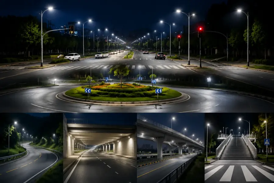 Straßenbeleuchtungsdesignlösungen für besondere Straßen