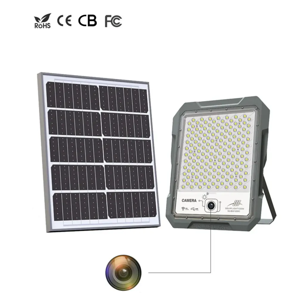 Solarbetriebener LED-Flutlicht mit intelligenter WLAN-Kamera